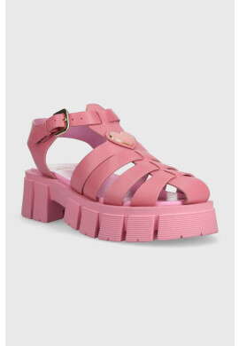 Love Moschino Кожени сандали - Pepit.bg