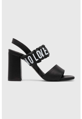Love Moschino Кожени сандали в черно JA16358G0GIE0000 - Pepit.bg