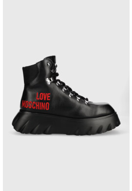 Love Moschino Кубинки в черно с платформа - Pepit.bg