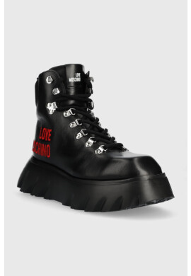 Love Moschino Кубинки в черно с платформа - Pepit.bg