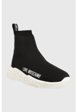 Love Moschino Маратонки в черно JA15343G0GIZ4000 - Pepit.bg