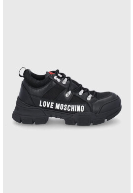 Love Moschino Обувки в черно с платформа - Pepit.bg