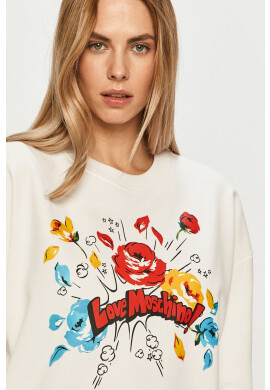Love Moschino Памучен суичър - Pepit.bg