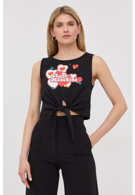 Love Moschino Памучен топ - Pepit.bg
