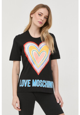 Love Moschino Памучна тениска - Pepit.bg