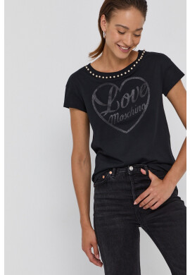 Love Moschino Памучна тениска - Pepit.bg