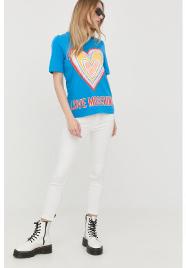 Love Moschino Памучна тениска - Pepit.bg