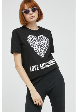 Love Moschino Памучна тениска - Pepit.bg
