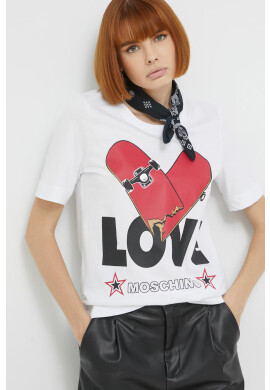 Love Moschino Памучна тениска - Pepit.bg
