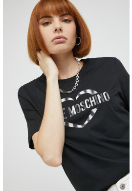 Love Moschino Памучна тениска - Pepit.bg