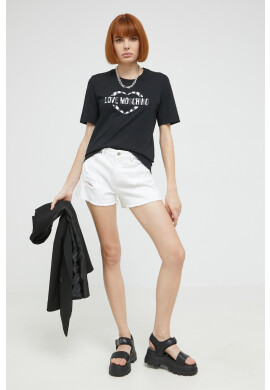 Love Moschino Памучна тениска - Pepit.bg