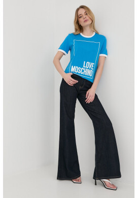 Love Moschino Памучна тениска - Pepit.bg