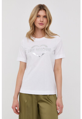 Love Moschino Памучна тениска - Pepit.bg