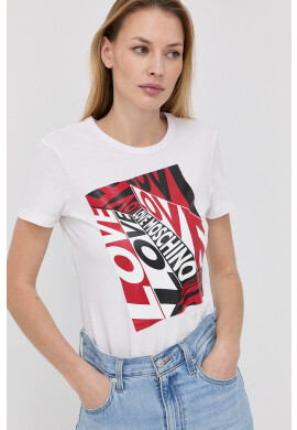 Love Moschino Памучна тениска - Pepit.bg