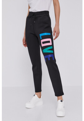 Love Moschino Панталон в черно с принт - Pepit.bg
