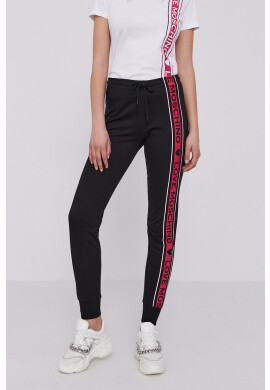 Love Moschino Панталон дамски в черно с принт - Pepit.bg
