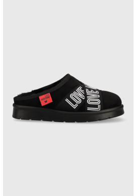 Love Moschino Пантофи в черно - Pepit.bg