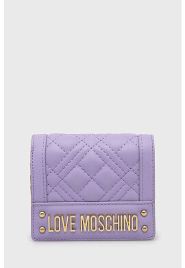 Love Moschino Портмоне дамски в лилаво - Pepit.bg