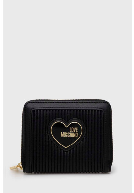 Love Moschino Портмоне дамски в черно - Pepit.bg