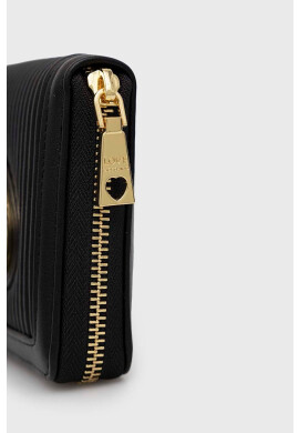 Love Moschino Портмоне дамски в черно - Pepit.bg