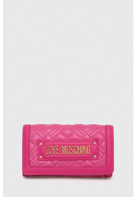 Love Moschino Портмоне дамски в розово - Pepit.bg