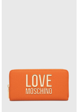 Love Moschino Портмоне дамски в оранжево - Pepit.bg