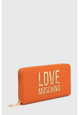 Love Moschino Портмоне дамски в оранжево - Pepit.bg