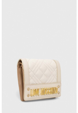 Love Moschino Портмоне дамски в бежово - Pepit.bg