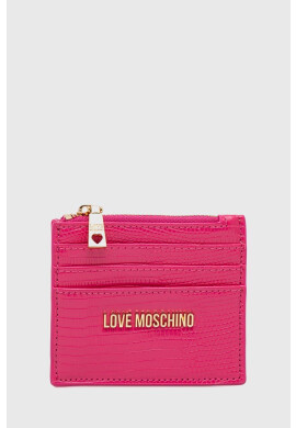 Love Moschino Портмоне дамски в розово - Pepit.bg