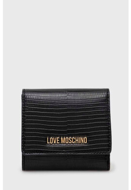 Love Moschino Портмоне дамски в черно - Pepit.bg