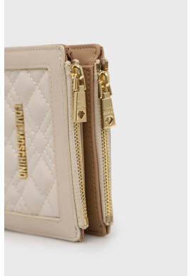 Love Moschino Портмоне дамски в бежово - Pepit.bg