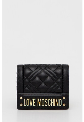 Love Moschino Портмоне дамски в черно - Pepit.bg
