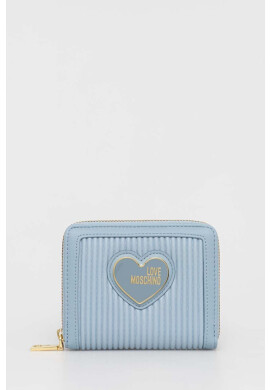 Love Moschino Портмоне дамски в синьо - Pepit.bg