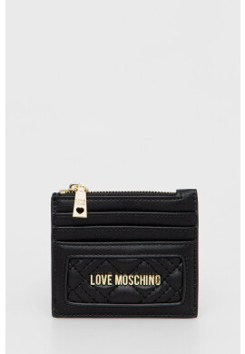 Love Moschino Портмоне дамски в черно - Pepit.bg