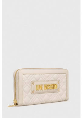 Love Moschino Портмоне дамски в бежово - Pepit.bg