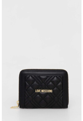 Love Moschino Портмоне дамски в черно - Pepit.bg