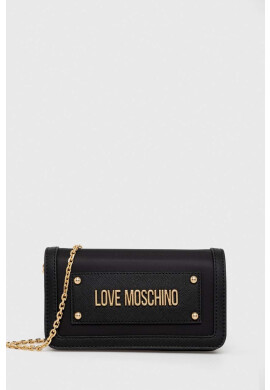 Love Moschino Портмоне дамски в черно - Pepit.bg