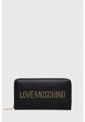 Love Moschino Портмоне дамски в черно - Pepit.bg
