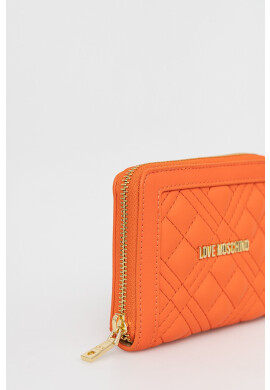 Love Moschino Портмоне дамски в оранжево - Pepit.bg