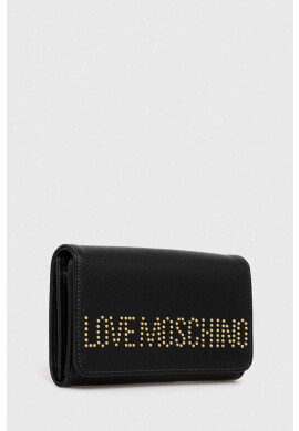 Love Moschino Портмоне дамски в черно - Pepit.bg