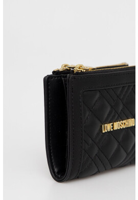 Love Moschino Портмоне дамски в черно - Pepit.bg