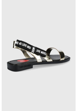 Love Moschino Сандали дамско в златисто - Pepit.bg