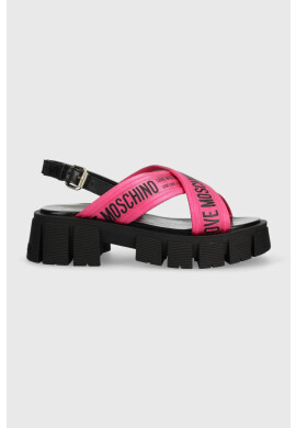 Love Moschino Сандали в розово с платформа JA16186G0GIX261A - Pepit.bg