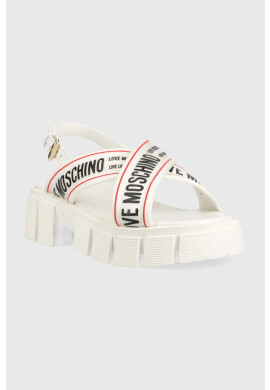 Love Moschino Сандали в бяло с платформа JA16186G0GIX210A - Pepit.bg