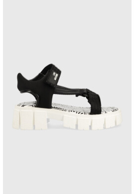 Love Moschino Сандали в черно с платформа JA16216G0GIX300A - Pepit.bg