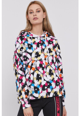 Love Moschino Суичър в черно с принт - Pepit.bg