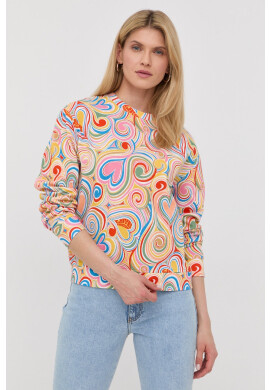 Love Moschino Суичър в черно с принт - Pepit.bg