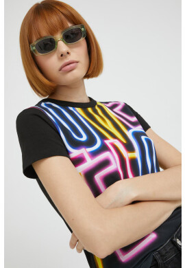 Love Moschino Тениска в черно - Pepit.bg