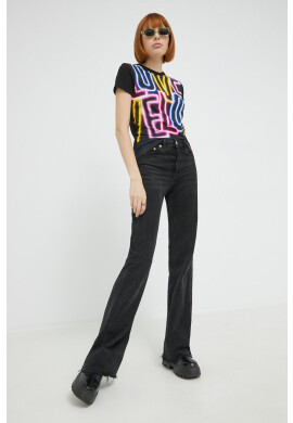 Love Moschino Тениска в черно - Pepit.bg
