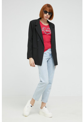 Love Moschino Тениска в червено - Pepit.bg